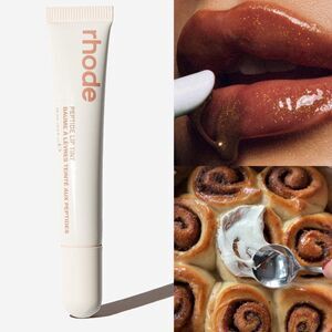 Rare in Box Rhode CINNAMON ROLL Limited Edition Peptide Hailey Lip Tint Gloss